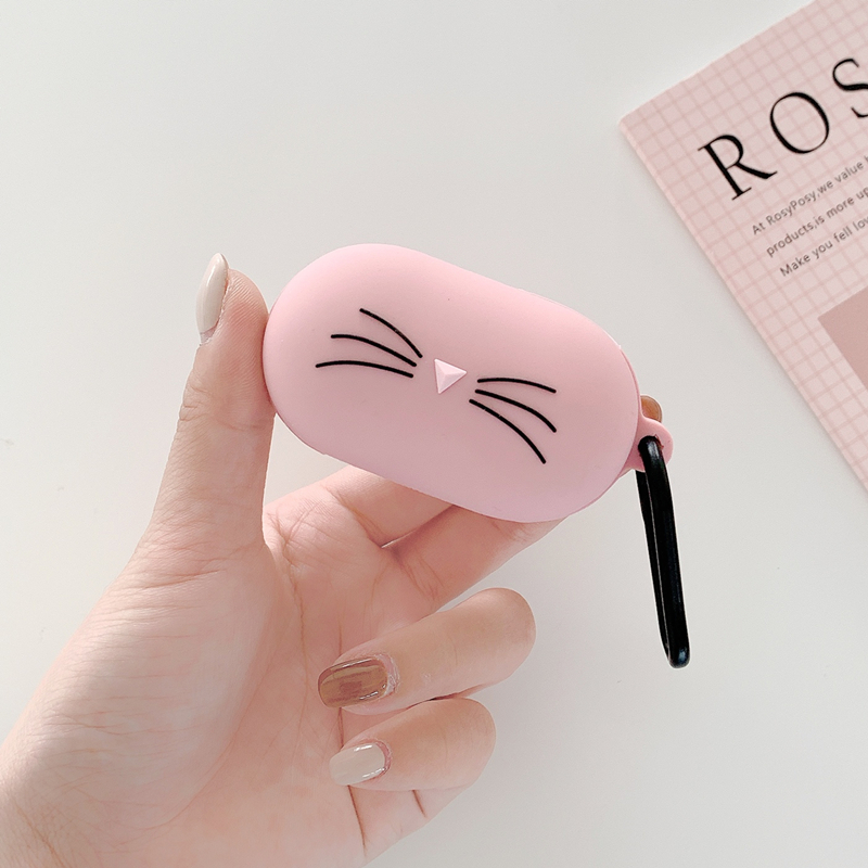 Vỏ bảo vệ hộp sạc tai nghe Samsung GALAXY BUDS+ R175 bằng silicon in họa tiết hoạt hình dễ thương