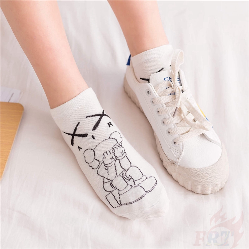 ×× Kaws Ankle Socks ×× H&amp;Q Comfortable Socks Cotton Socks Fashion Cartoon Unisex Socks Lovers Sox