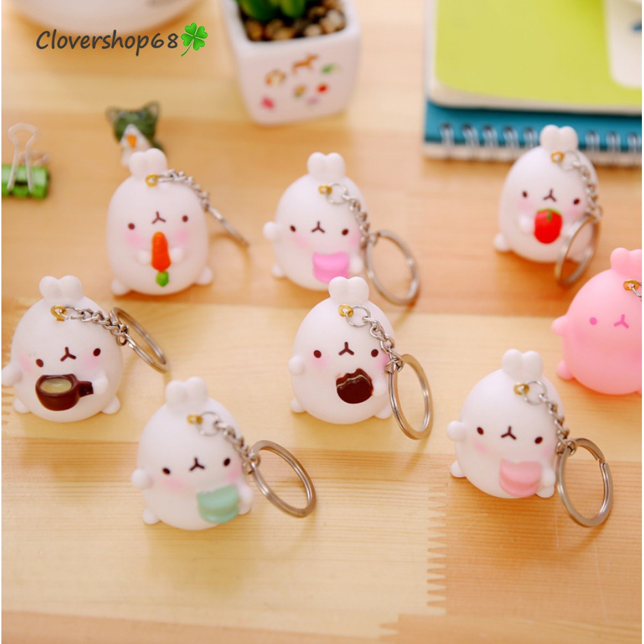 Móc khóa thỏ trắng dễ thương   🍀 Clovershop68 🍀