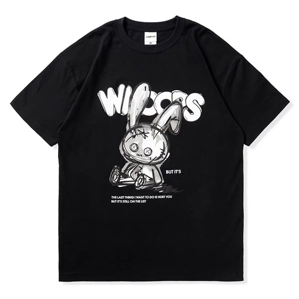 Áo Thun THỎ THÊ THẢM From Rộng Unisex Mềm Mịn Dày Dặn Hot Trend