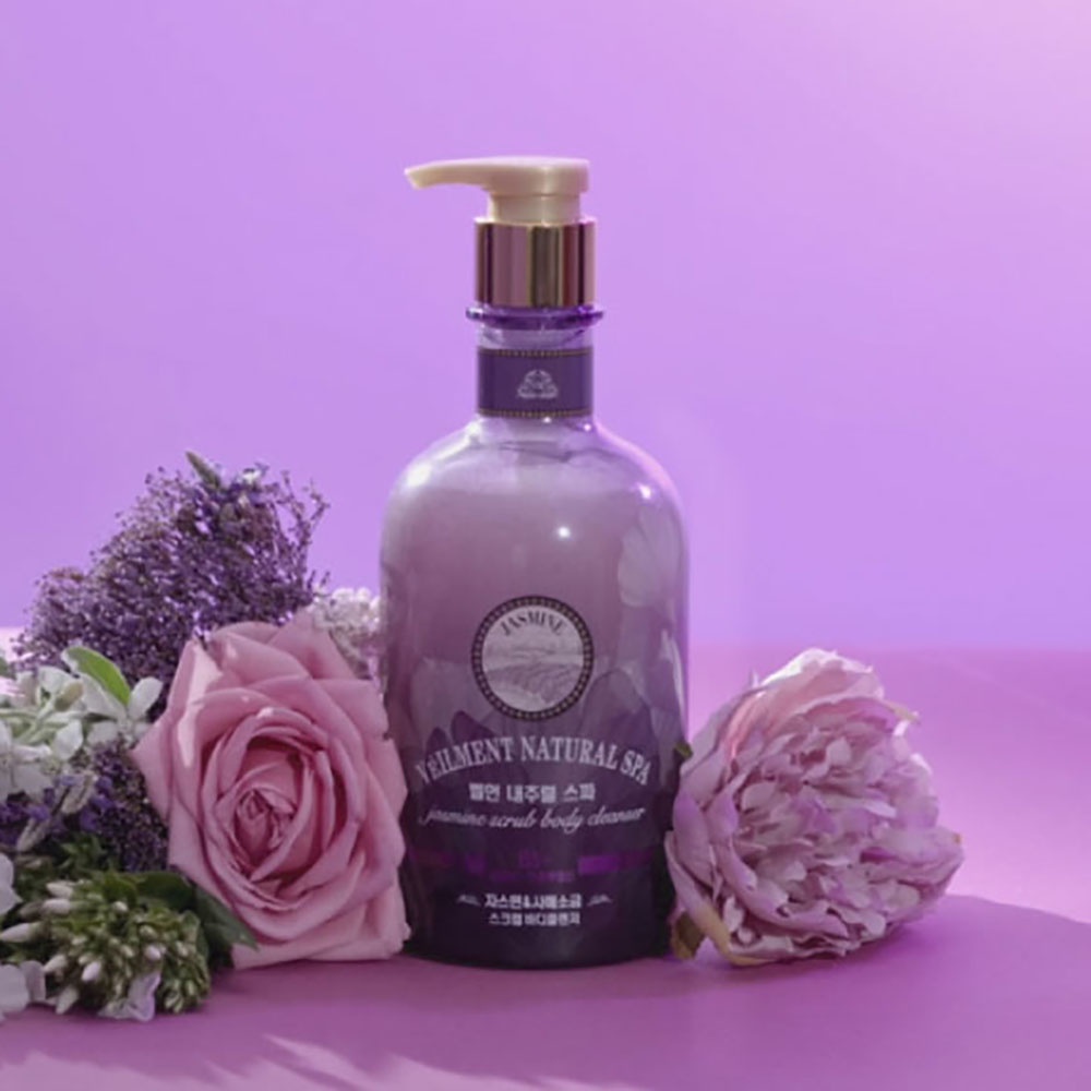 Sữa Tắm Hạt Veilment On The Body Dưỡng Ẩm Và Làm Sáng Da Hương Jasmine 600g
