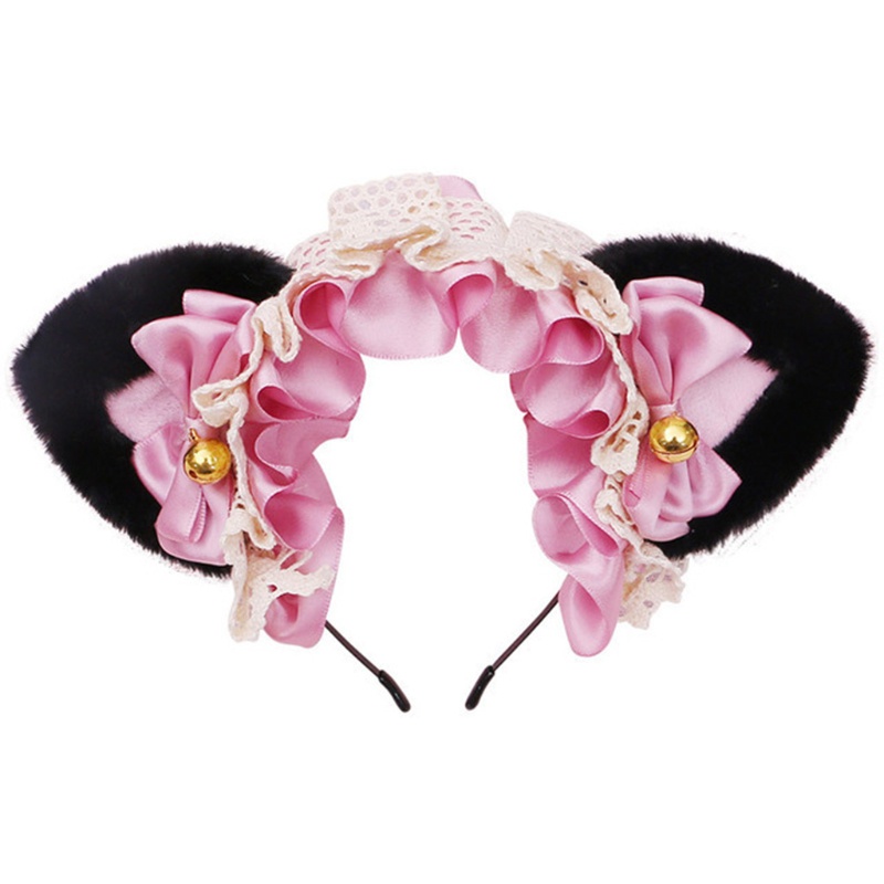 Băng Đô Tai Mèo Phối Ren Và Chuông Phong Cách Lolita YOUYO