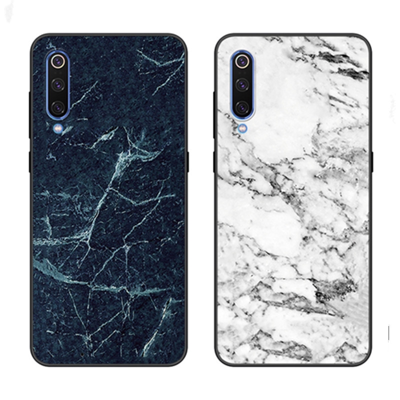 Ốp Lưng Tpu Mềm Họa Tiết Cẩm Thạch Đen Cho Xiaomi Mi 11 A1 A2 A3 Lite Cc9 9t 8 9 Se Play Note 10 Lite POCO M3 POCO F2 Pro Pocophone F1 Poco X3 NFC