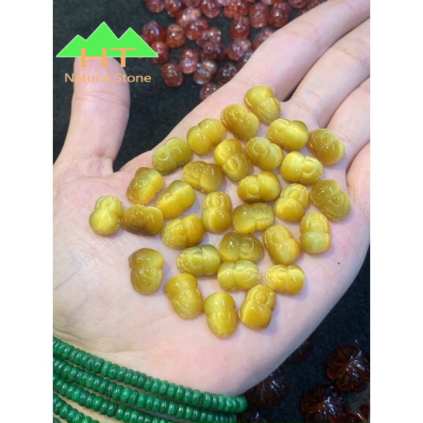 Mặt dây chuyền Tì Hưu Thiên Lộc đá mắt hô vàng tâm