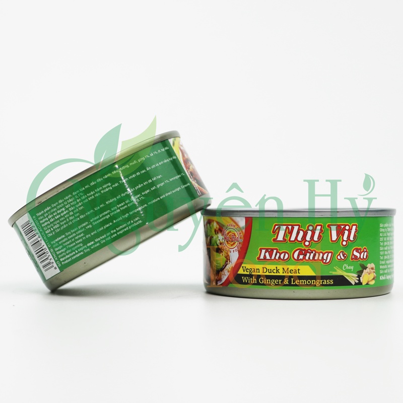 Thịt Vịt Kho Gừng Sả Chay Âu Lạc _ 150g (Đồ hộp chay Âu Lạc _ Thực phẩm chay)