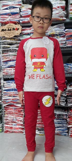 Bộ Flash dài tay Hình ChiBi ngộ nghĩnh dễ thương cho bé