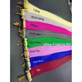 Tóc giả light dán làm từ sợi protein,nối dài tạo light tóc cho nữ  , tóc đẹp phong cách Hàn Quốc (1 mảnh )