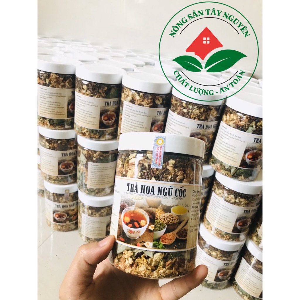 Trà Hoa Ngũ Cốc 500gr Mát Gan - Trà Hoa Thương Hiệu Việt Giải Độc - Thanh Nhiệt Cơ Thể