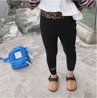 Quần legging len gân bé