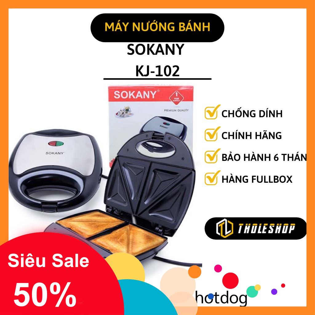 Máy nướng bánh - Máy làm bánh Hotdog SOKANY KJ-102 khuôn chống dính❤Sỉ❤nướng siêu nhanh 2278