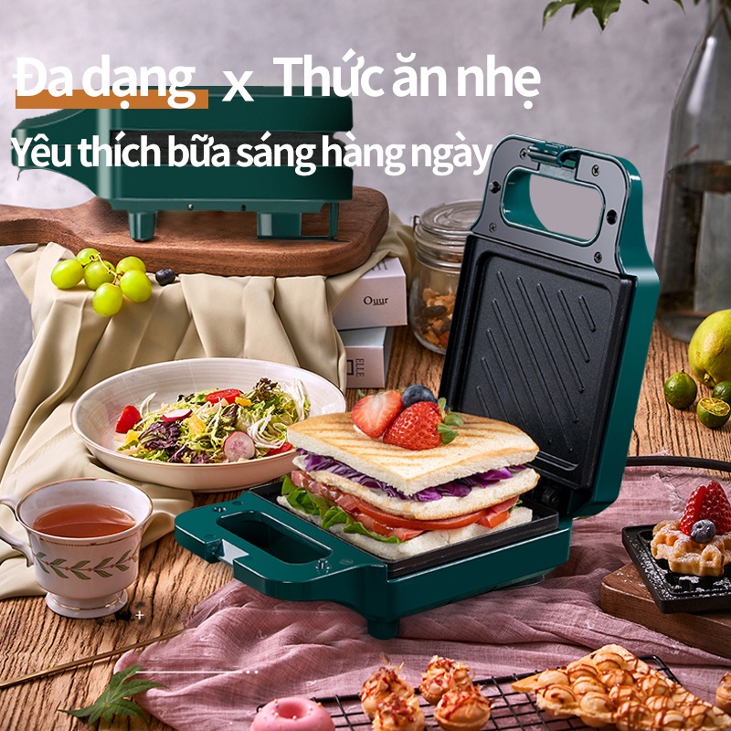 Thương hiệu AFC Máy kẹp nướng bánh mì, humberger, sandwich, rán trứng, nướng thịt 2 mặt mini đa năng