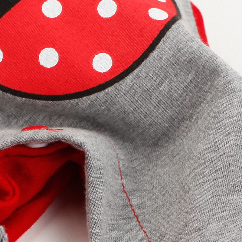 Áo liền quần cotton ngắn tay in họa tiết Mickey kèm mũ thời trang cho bé