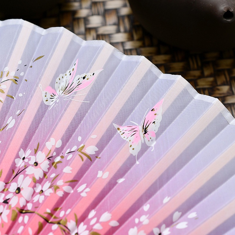 Quạt Xếp Kiểu retro Trung Hoa Dễ Thương
