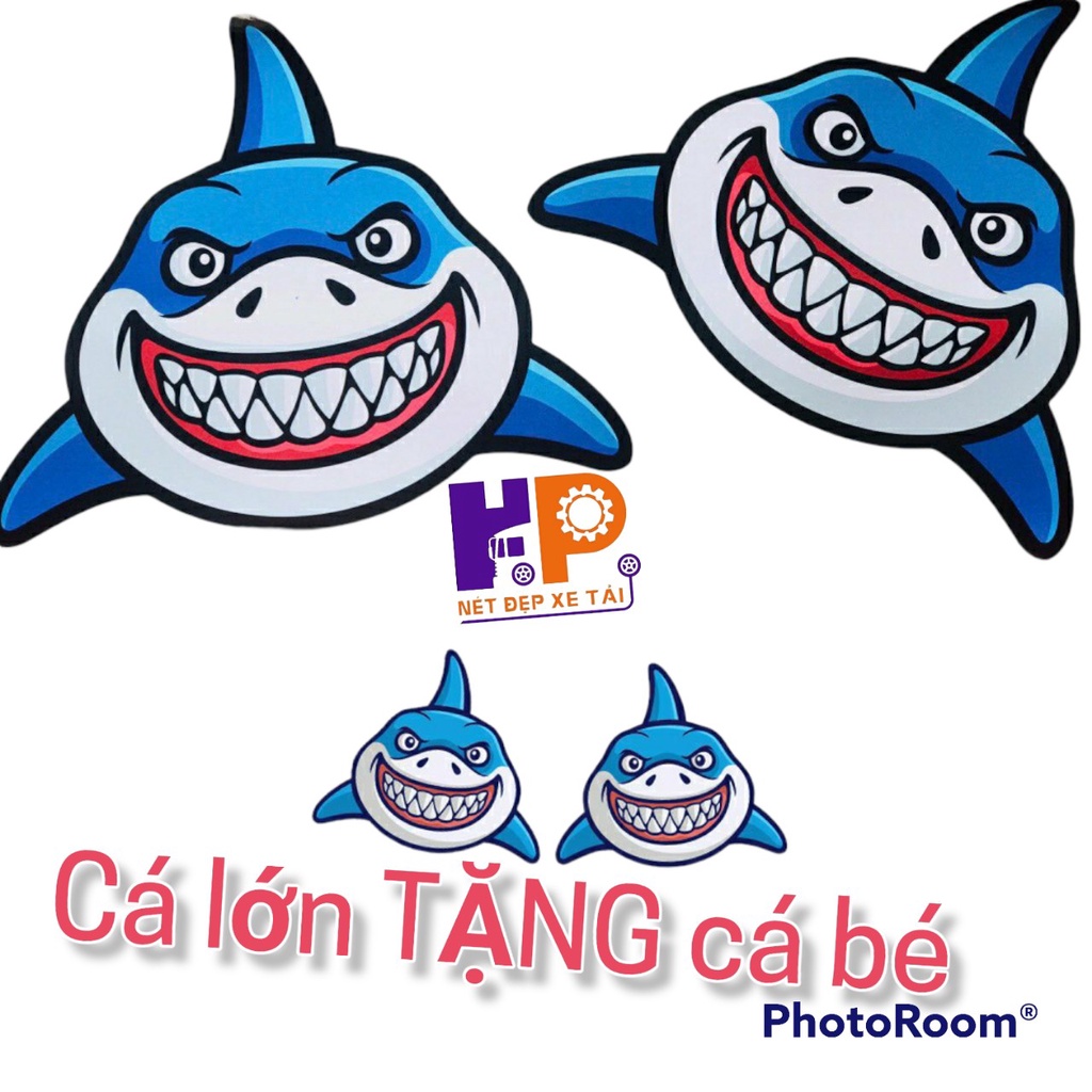 - Tem CÁ MẬP LỚN  Xe Tải XE Ô TÔ, XE HƠI   - Mua 1 Tặng 1