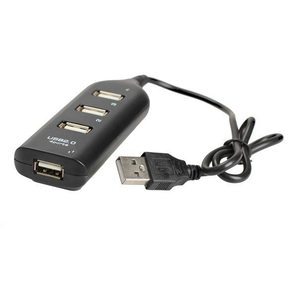 [rememberme]4 Port USB 2.0 High Speed Mini Hub Soet Pattern for Laptop PC L&6