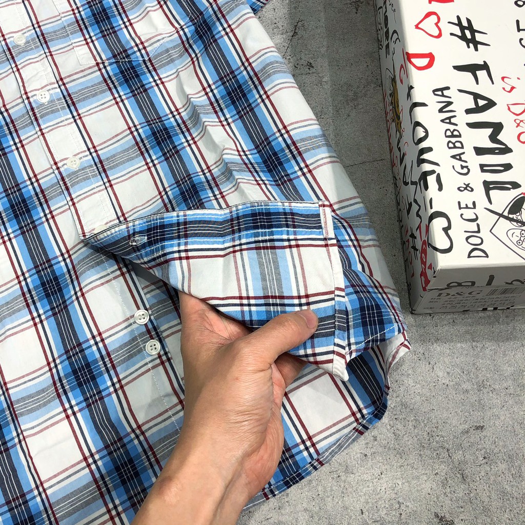Áo sơ mi công sở kẻ caro ngắn tay nam bigsize cao cấp xuất khẩu SMHOL - 08