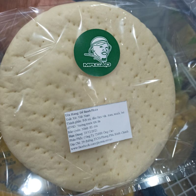Đế bánh pizza size 20cm- nguyên liệu làm pizza