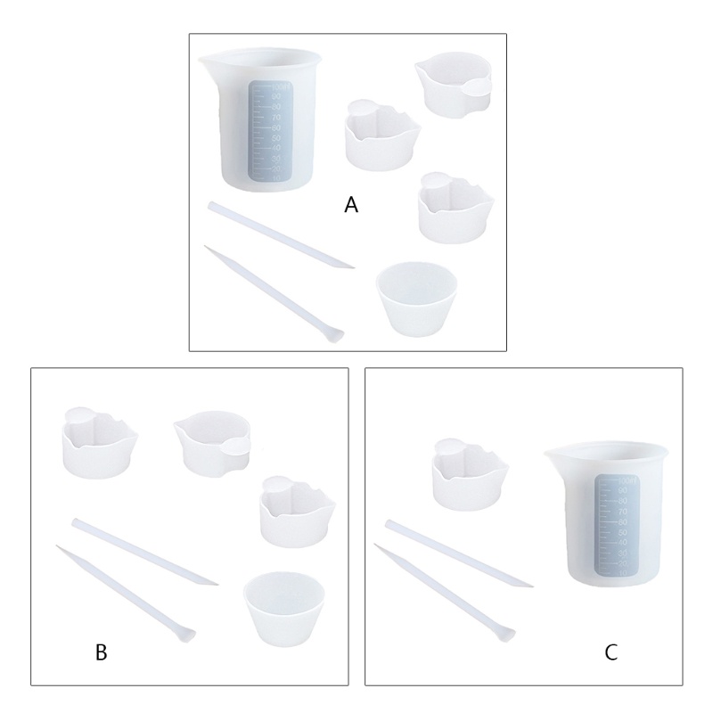 1 bộ cốc đo lường bằng silicone chống dính
