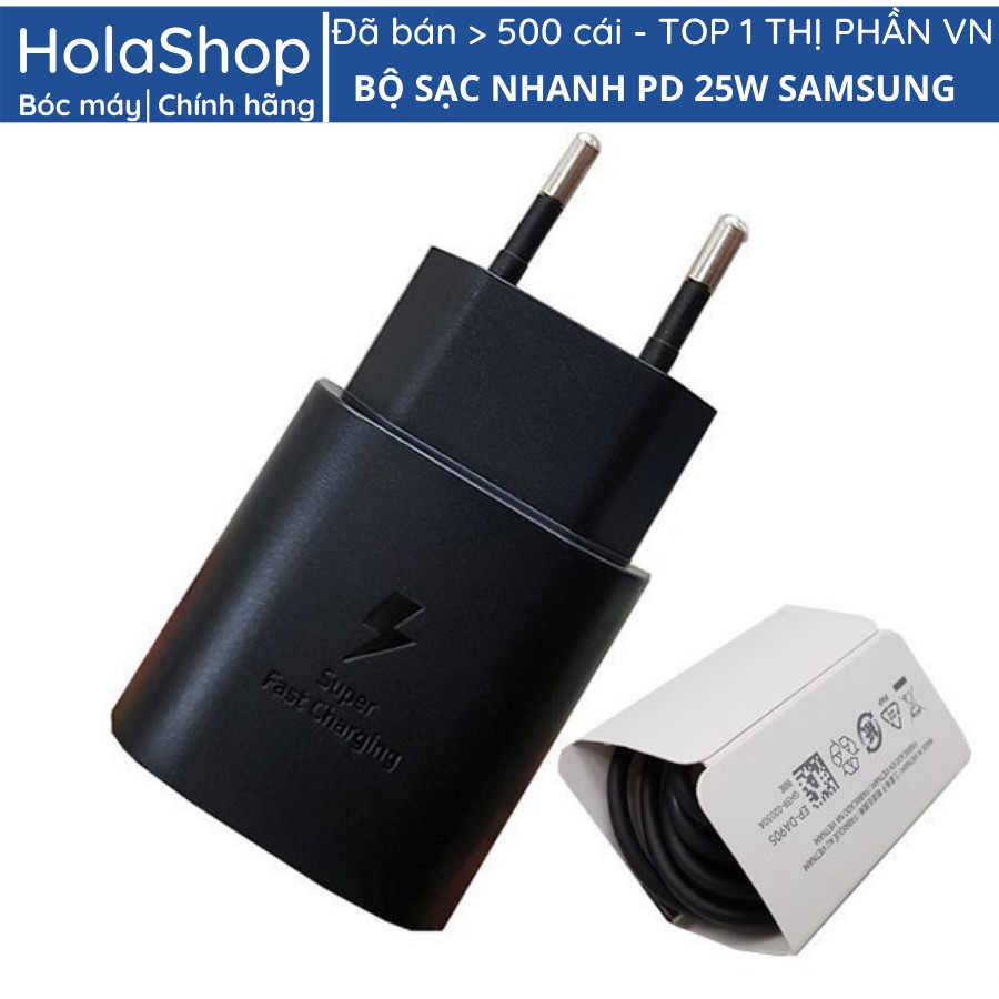 Bộ sạc nhanh PD 25w Samsung chính hãng Note 10, Note 20, A71, A70, A80, A90, S20, S20+, S20 Ultra, Note 10/10+