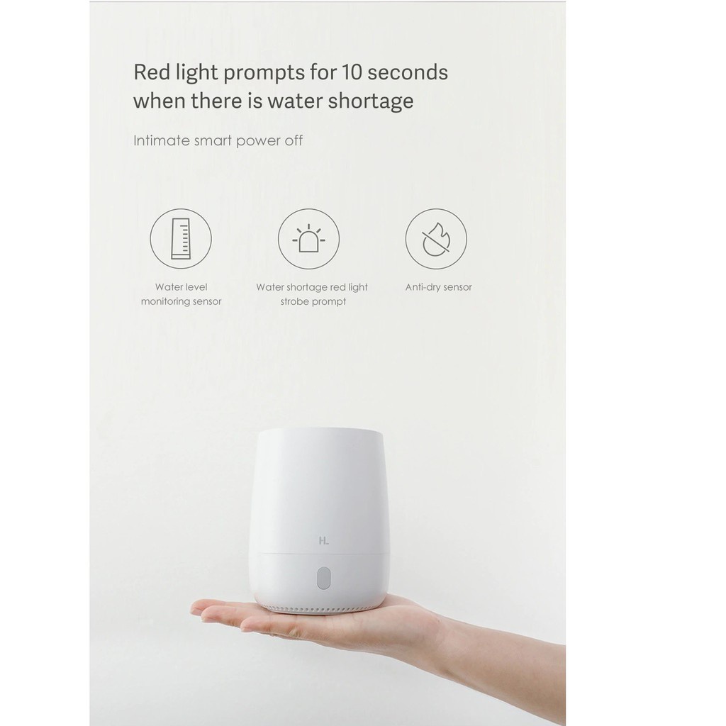 Máy phun sương tạo ẩm Xiaomi HL EOD01 - Máy xông tinh dầu có đèn ngủ mini Xiaomi HL| BH 3 tháng