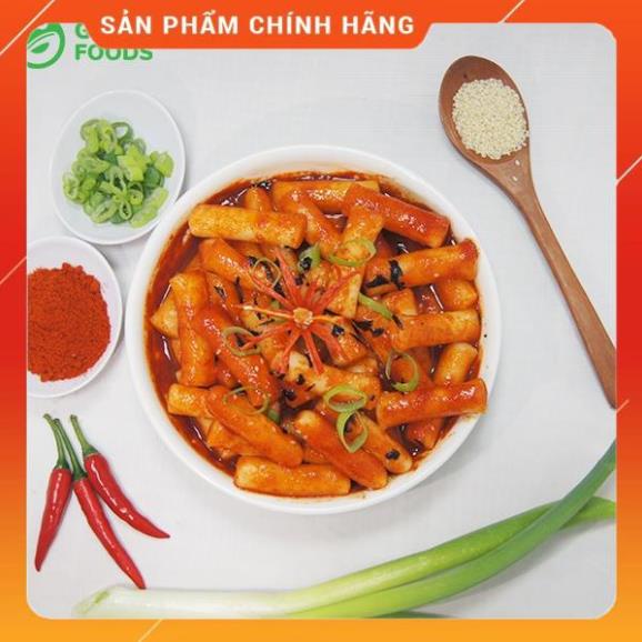 Hoả tốc -  Combo Bánh Gạo Tokbokki Thỏi 1kg và Sốt Tương Ớt Vị Truyền Thống 100g OTTOGI