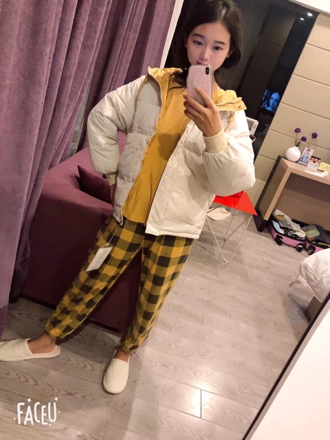 Áo Khoác Phao Nữ Phong Cách Hàn Quốc Fom rộng thời trang thu đông Quảng Châu