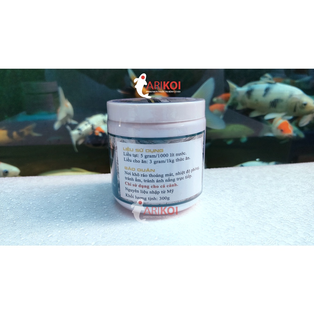 Combo Khoáng&Vitamin Super Protect & Vitamin C++ Super Protect cho cá koi, cá cảnh 2 hũ 300gr