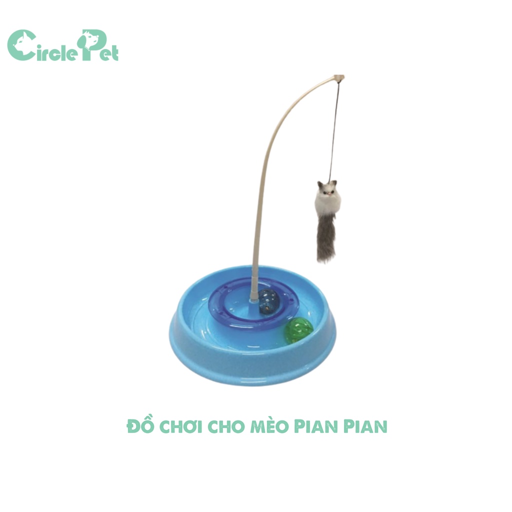 Đồ Chơi Cho Mèo Pian Pian Đáy Tròn Nhiều Màu Giúp Giảm Stress Tăng Cường Sức Khỏe - Circle Pet