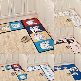 【Có hàng sẵn】Combo (40*60 + 40*120 cm) Bộ thảm bếp 3D thảm trải sàn cao cấp chống trượt