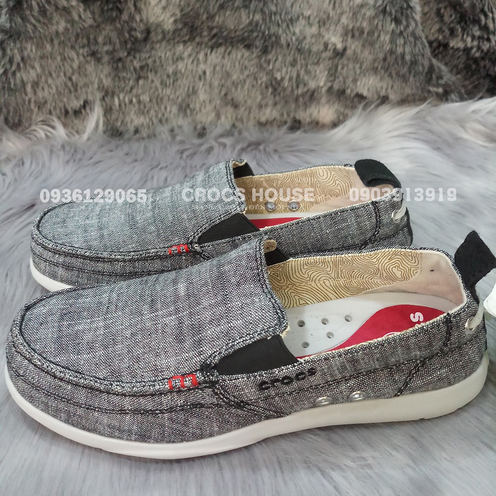 (Cao cấp) Giày lười nam cross walu chambray xuất xịn, giày cross nam vải - Cross house | BigBuy360 - bigbuy360.vn