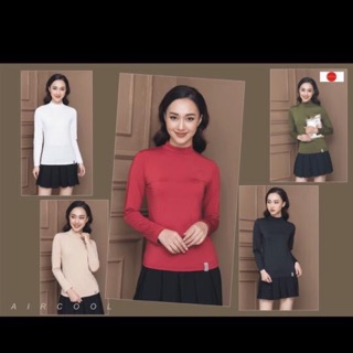 Áo Giữ Nhiệt Nữ Cổ 3 phân Hàng Xuất Nhật Cao Cấp ❤️