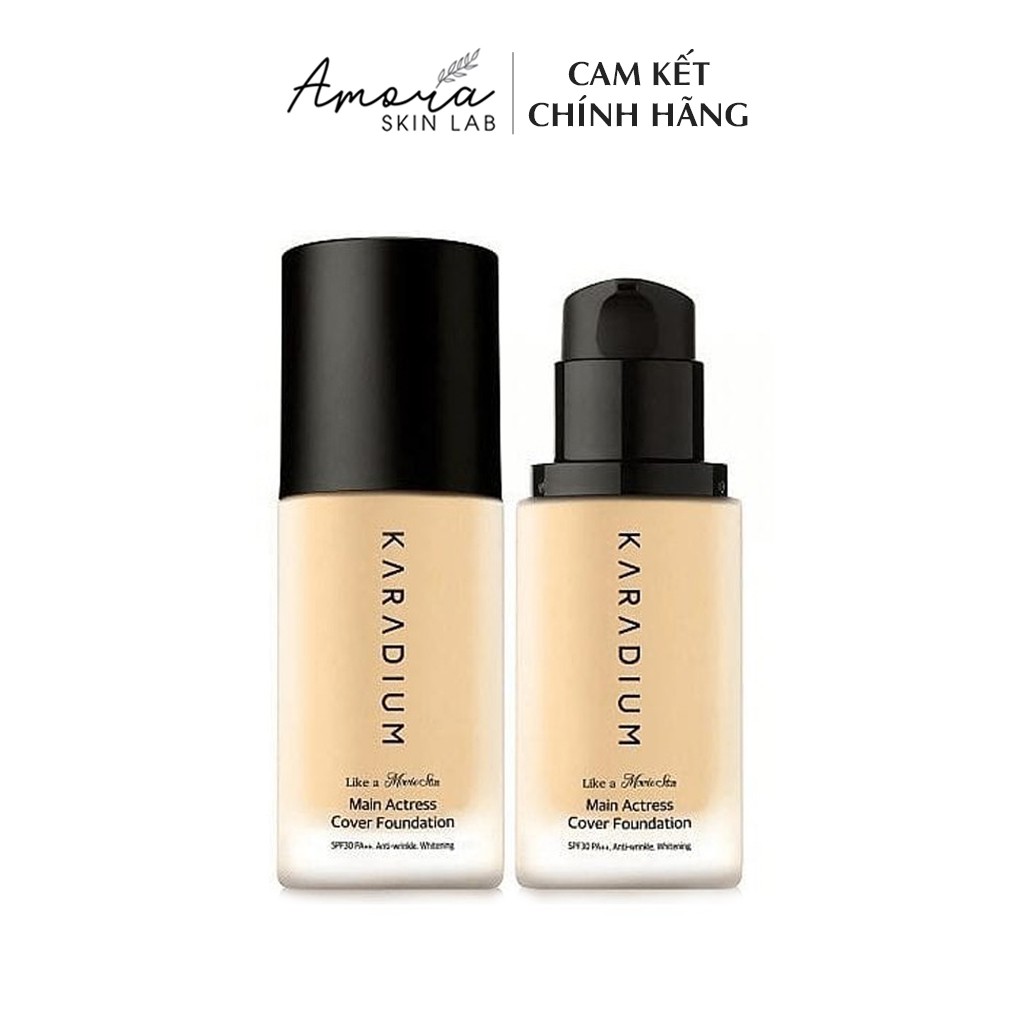 Kem Nền Karadium Like a Movie Star Cover Foundation - Dạng Lọ - Amora Skinlab