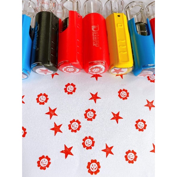 Con dấu tròn stick Mini  In Lên Mọi Chất Liệu Dùng trong dạy học, khen thưởng, tuyên dương học sinh