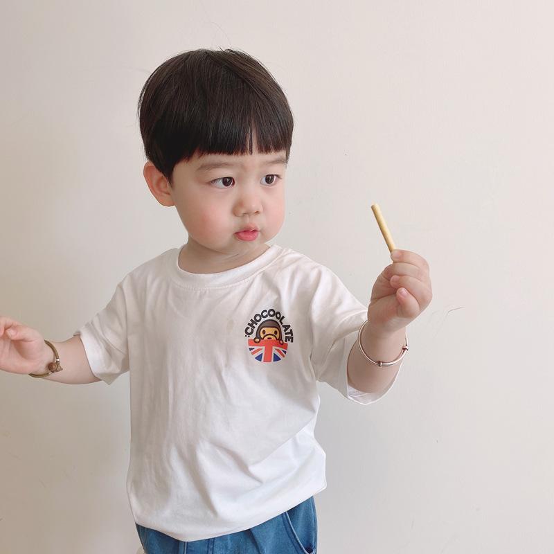 Áo Thun Cotton Ngắn Tay Thời Trang Mùa Hè Nhật Bản Dành Cho Bé Trai
