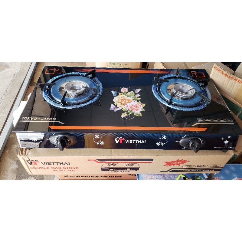 Bếp ga đôi, Bếp Ga Dương Mặt kính cường lực, Bếp ga thanh lý, Hàng đẹp giá rẻ, Bep ga