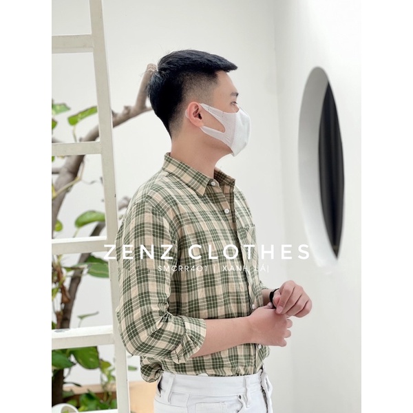 Áo Sơ Mi Caro Nam Form Rộng Ô Vừa - ZENZ CLOTHES