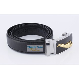 Thắt lưng da nam TV 01, mặt hình con báo