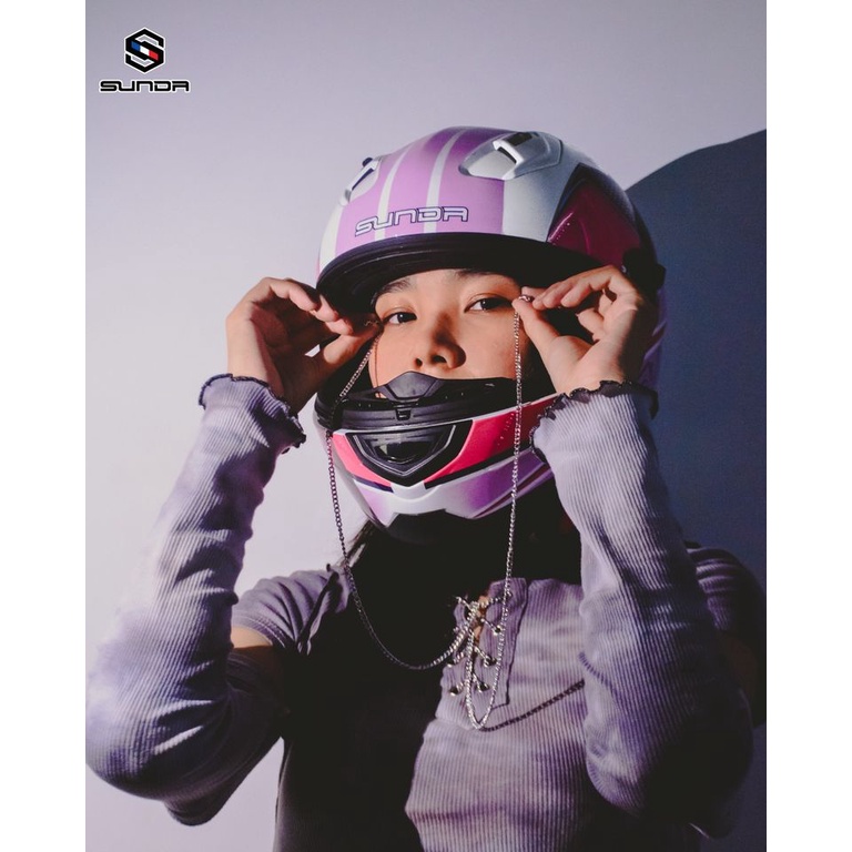 Mũ Fullface SUNDA 821 (Nhiều Màu Tem) - Bảo Hành 24 Tháng
