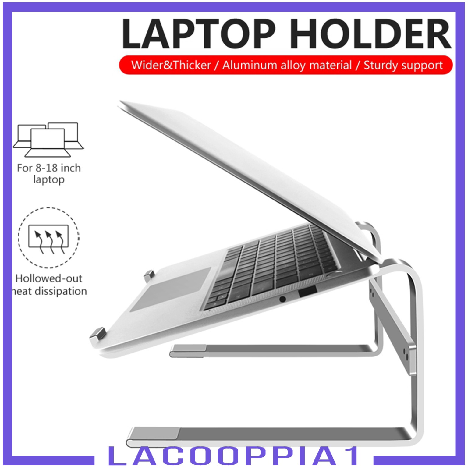 Giá Đỡ Laptop Bằng Hợp Kim Nhôm Lapoppia1 Tương Thích Với 10-18inch