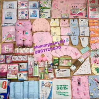 Combo đồ sơ sinh đầy đủ chất lượng gói vip cho mẹ và bé