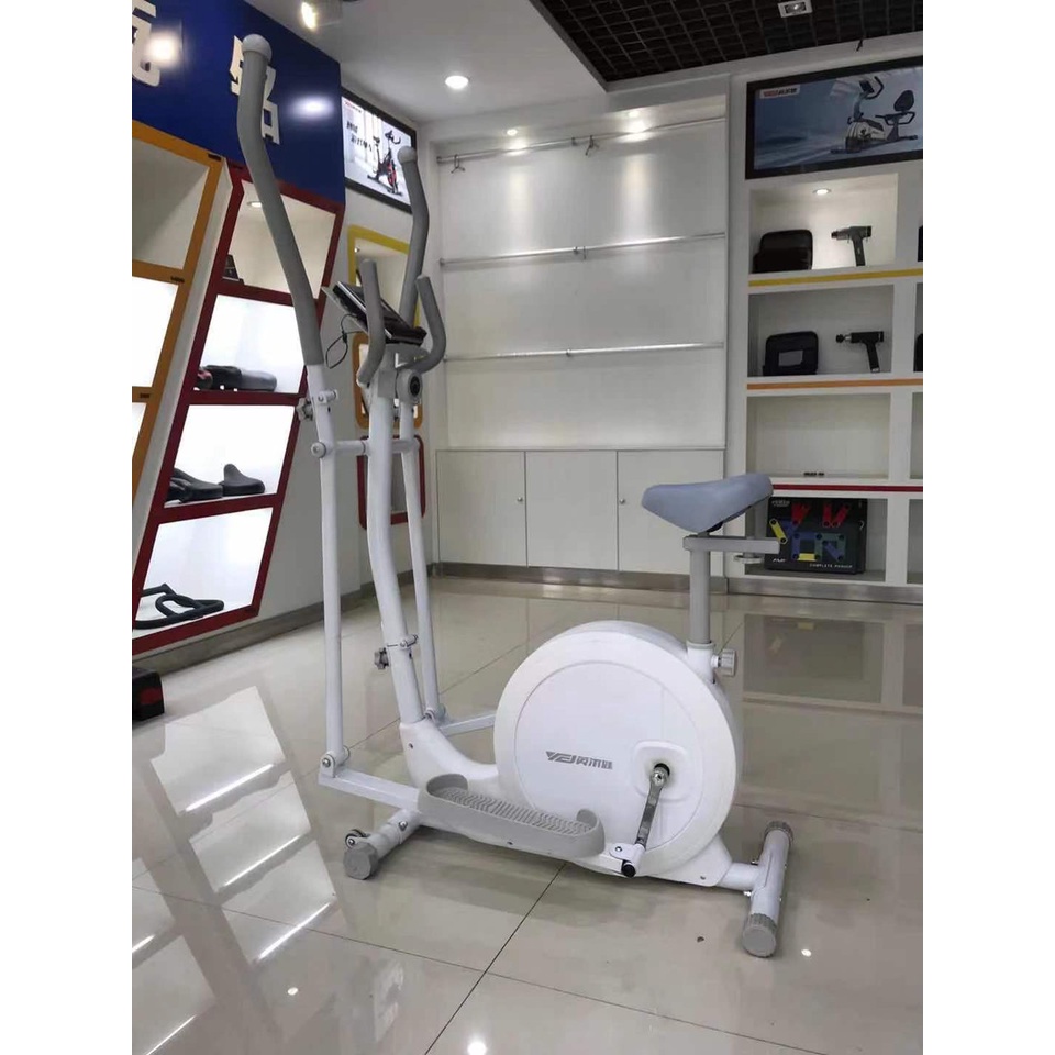 Xe đạp tập thể dục toàn thân Fitness, tập tại nhà, có đo nhịp tim, phanh kháng từ không gây ồn