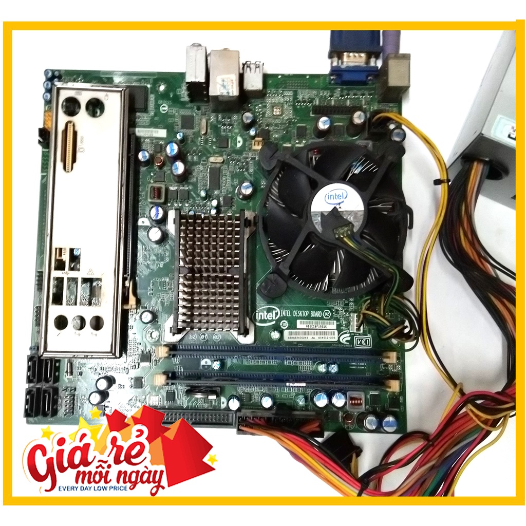 Combo Main G31 G41+ Chip Q8400, Q6600, E8400 +RAM 4GB socket 775 + Quạt +FE + keo gói tản nhiệt CPU