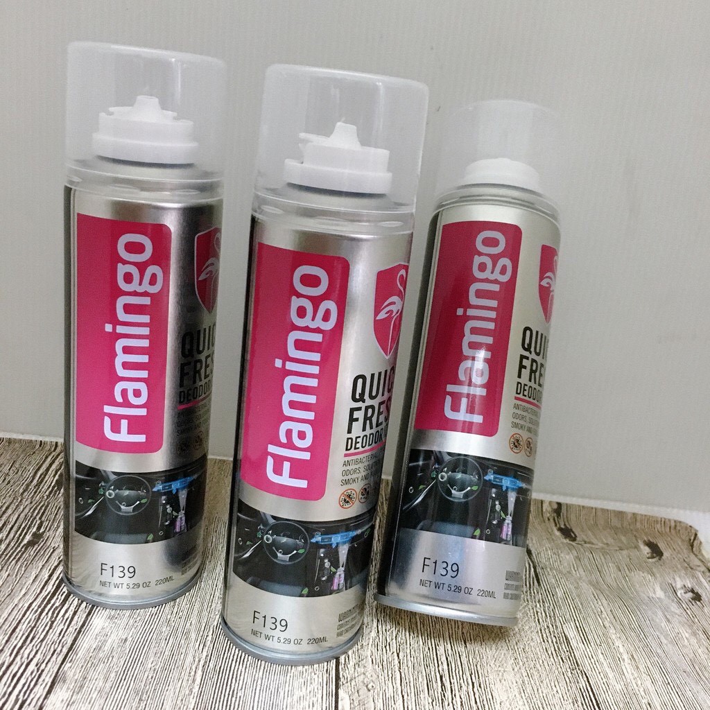 Bình Xông Xe - Khử Mùi Hôi Diệt Vi Khuẩn Trong Xe Flamingo F139 220ml