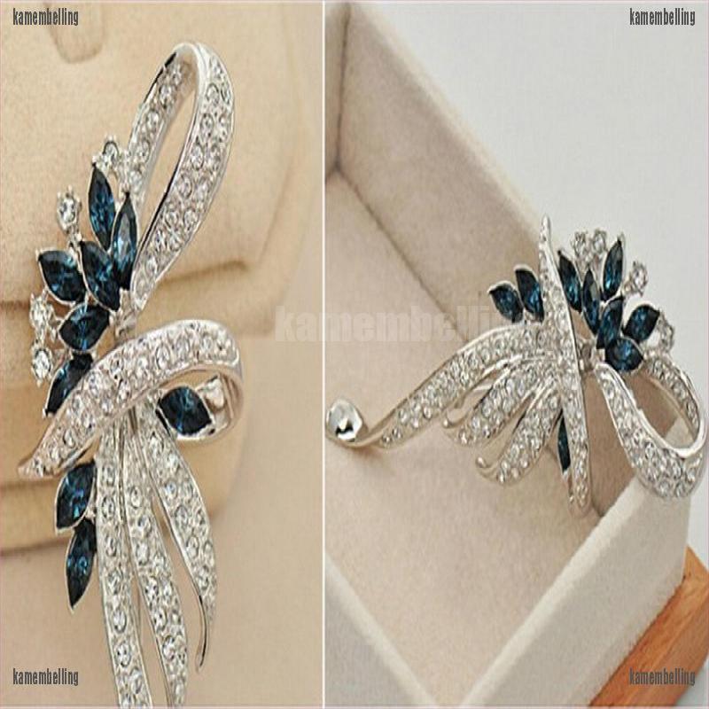 (kam) Ghim Cài Áo Pha Lê Lấp Lánh Đáng Yêu Thời Trang Cổ Điển Dành Cho Bạn Nữ