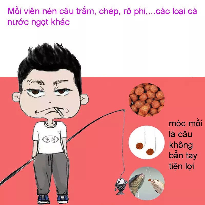 Hộp mồi câu Cá Chép, Trắm, cá nước ngọt khác Dạng viên siêu nhạy