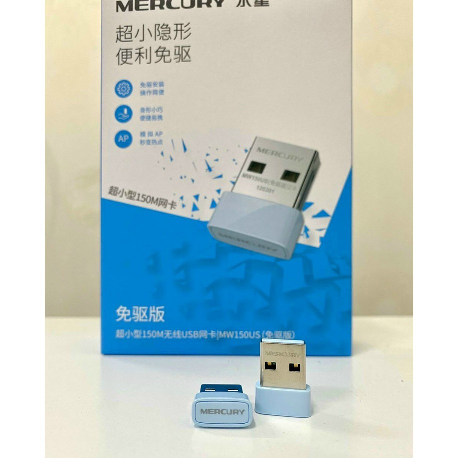 USB Wifi Mercury Phiên Bản 2021 Thu Sóng Wifi Cho Máy Bàn Kết Nối Không Dây tốc độ 150Mbps