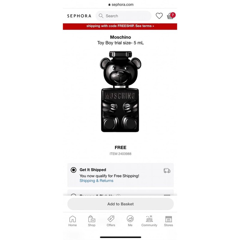 [ Minisize 5ml Bill Sephora ] nước hoa  𝐌𝐎𝐒𝐂𝐇𝐈𝐍𝐎 𝐓𝐎𝐘 𝐁𝐎𝐘 | BigBuy360 - bigbuy360.vn