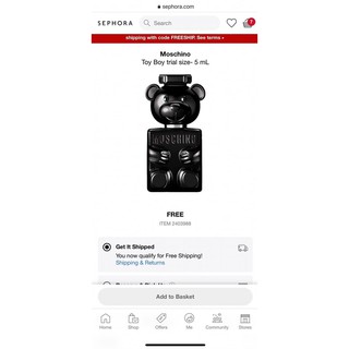 [ Minisize 5ml Bill Sephora ] nước hoa  𝐌𝐎𝐒𝐂𝐇𝐈𝐍𝐎 𝐓𝐎𝐘 𝐁𝐎𝐘