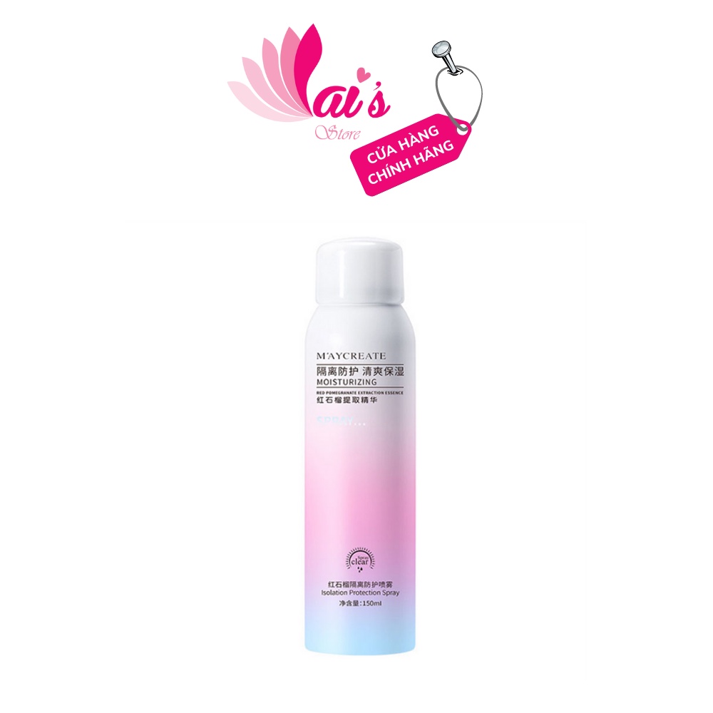 Xịt Chống Nắng Trắng Da Maycreate Moisturizing Spray - LAI S STORE