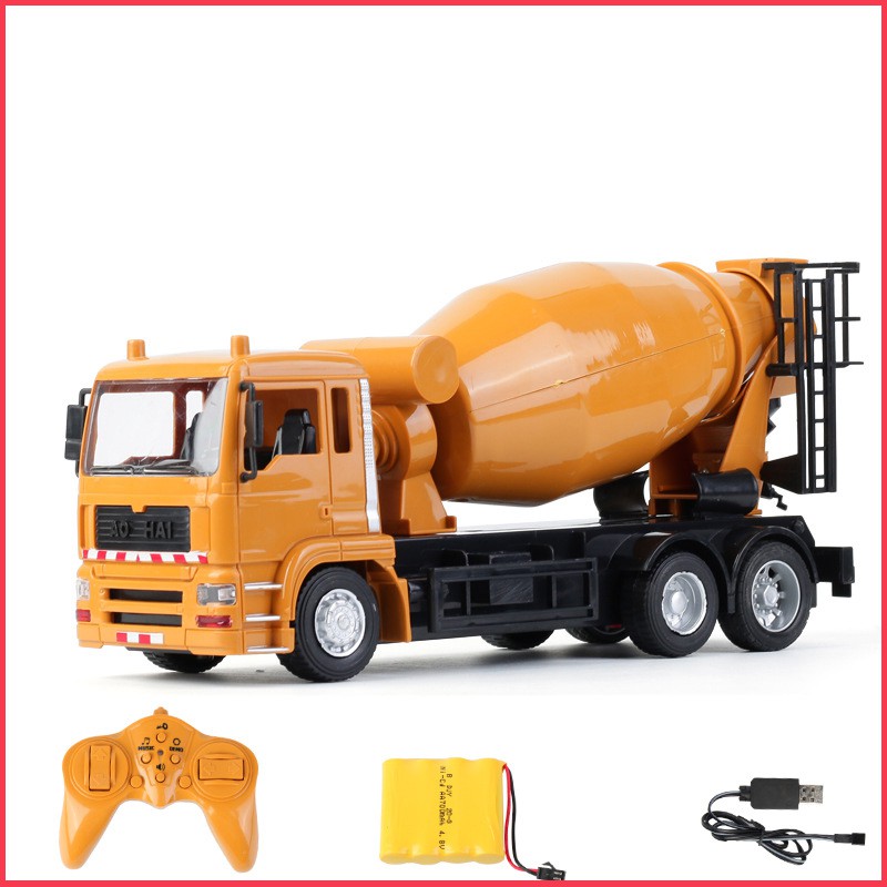 Xe trộn bê tông điều khiển từ xa, Cấu tạo hợp kim  - Pin sạc - Đa chức năng Hàng luôn có sẵn